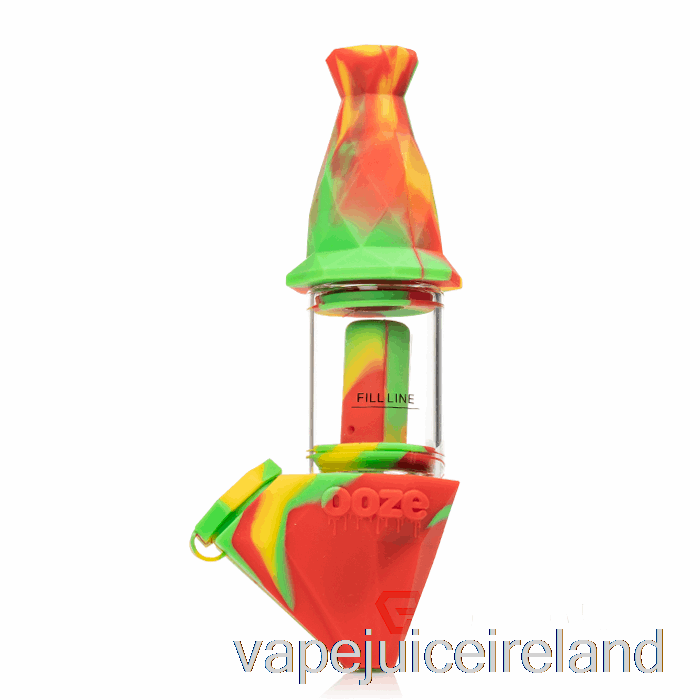 Vape Flavours Ooze Bectar Silicone Bubbler Rasta (Green / Red / Yellow)